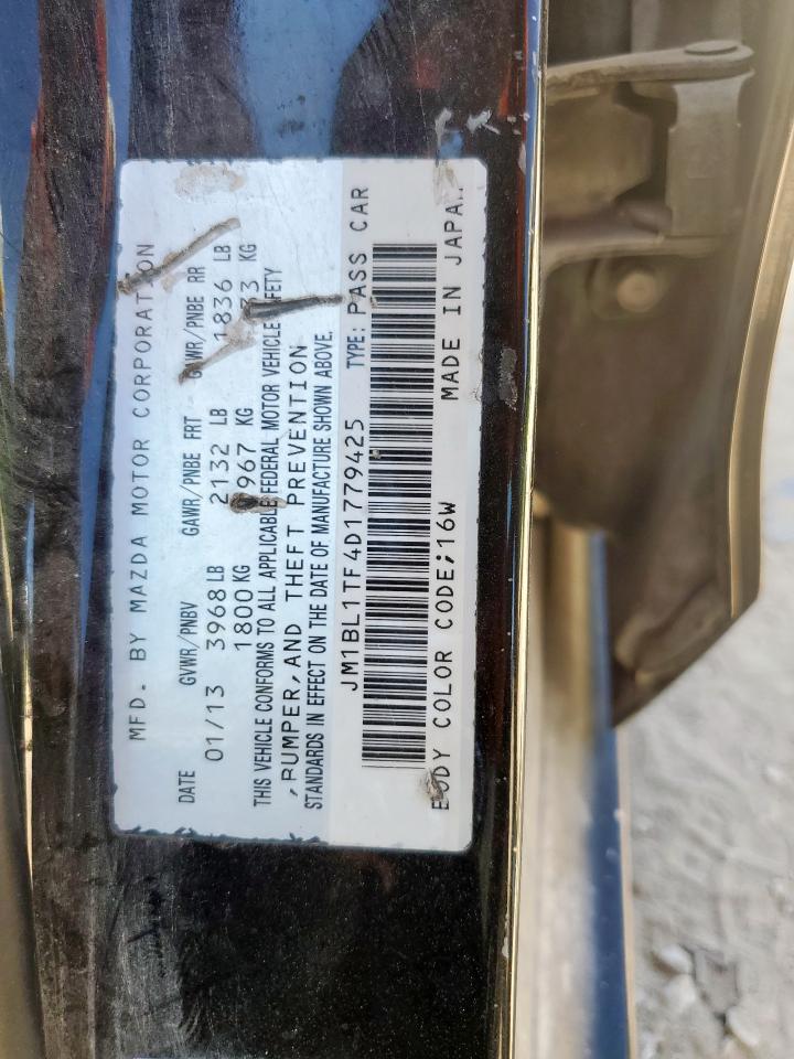 2013 Mazda 3 I VIN: JM1BL1TF4D1779425 Lot: 71149575