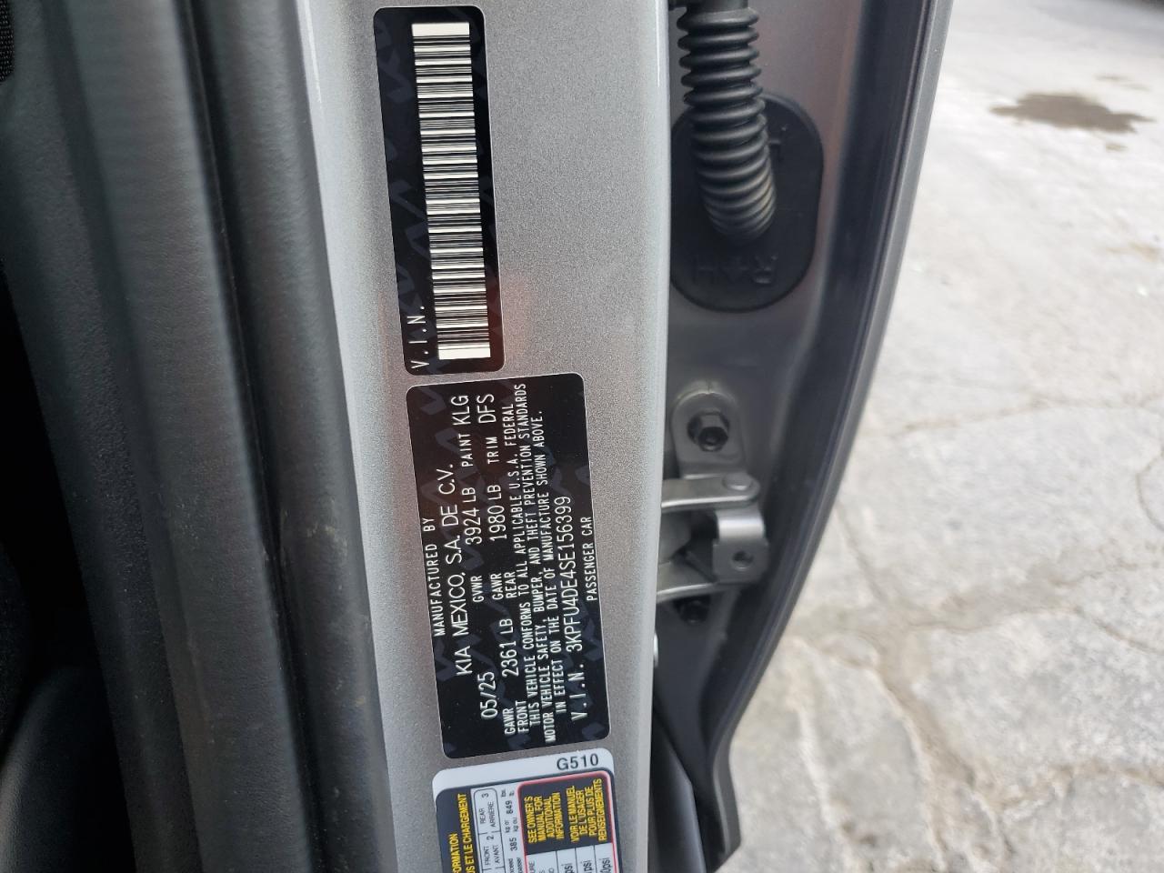 2025 Kia K4 Ex VIN: 3KPFU4DE4SE156399 Lot: 69753765