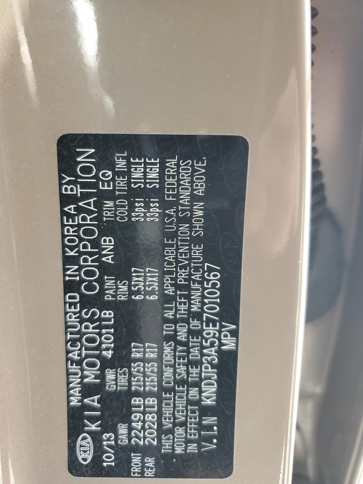 2014 Kia Soul + VIN: KNDJP3A59E7010567 Lot: 70561245