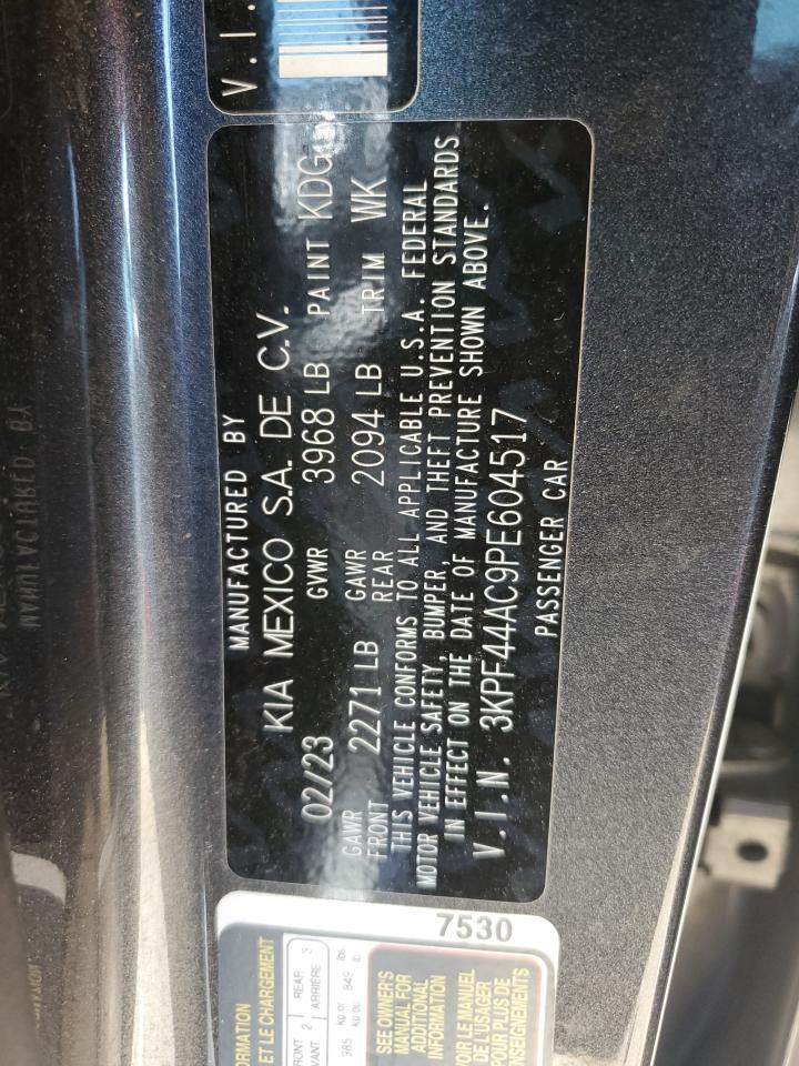 2023 Kia Forte Gt VIN: 3KPF44AC9PE604517 Lot: 69033635