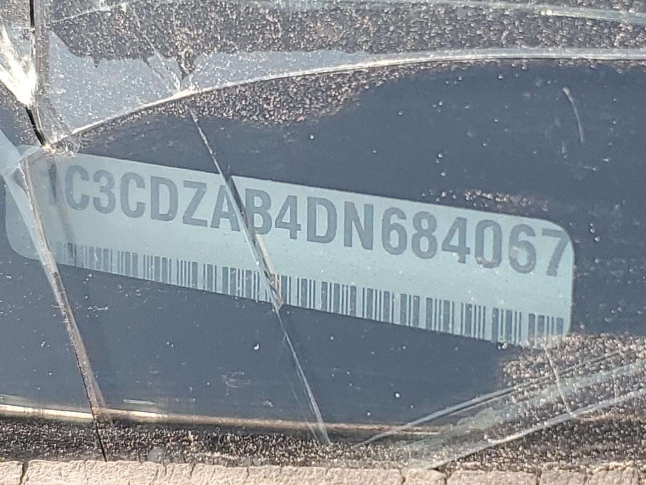 2013 Dodge Avenger Se VIN: 1C3CDZAB4DN684067 Lot: 67344405