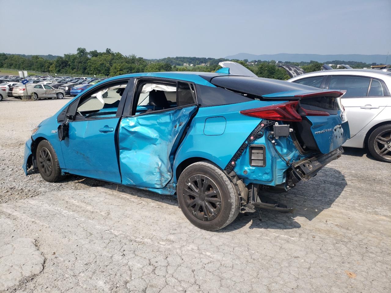 2017 Toyota Prius Prime blue null hybrid JTDKARFP6H3033982 photo #3