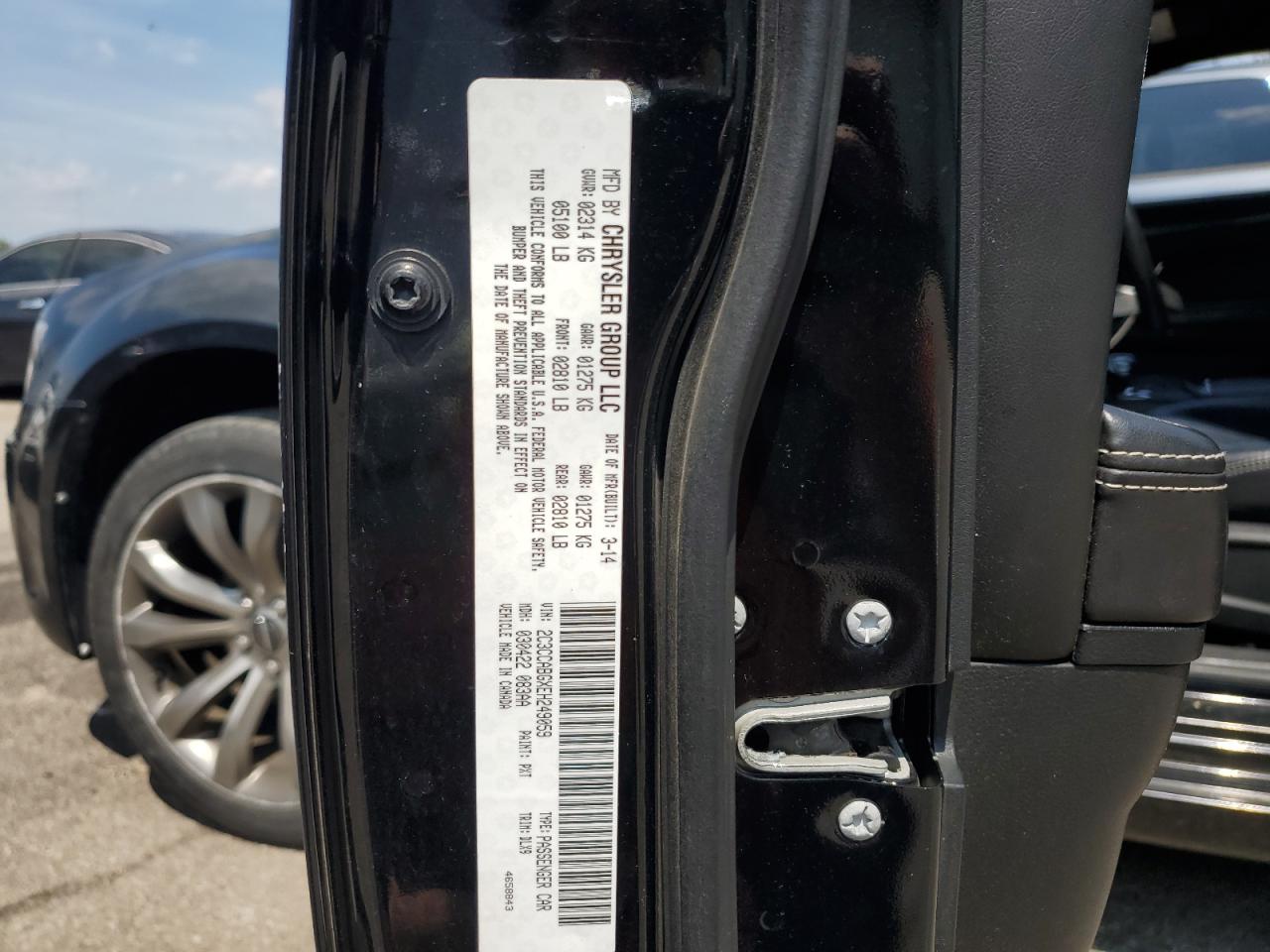 2014 Chrysler 300 S VIN: 2C3CCABGXEH249059 Lot: 69090075