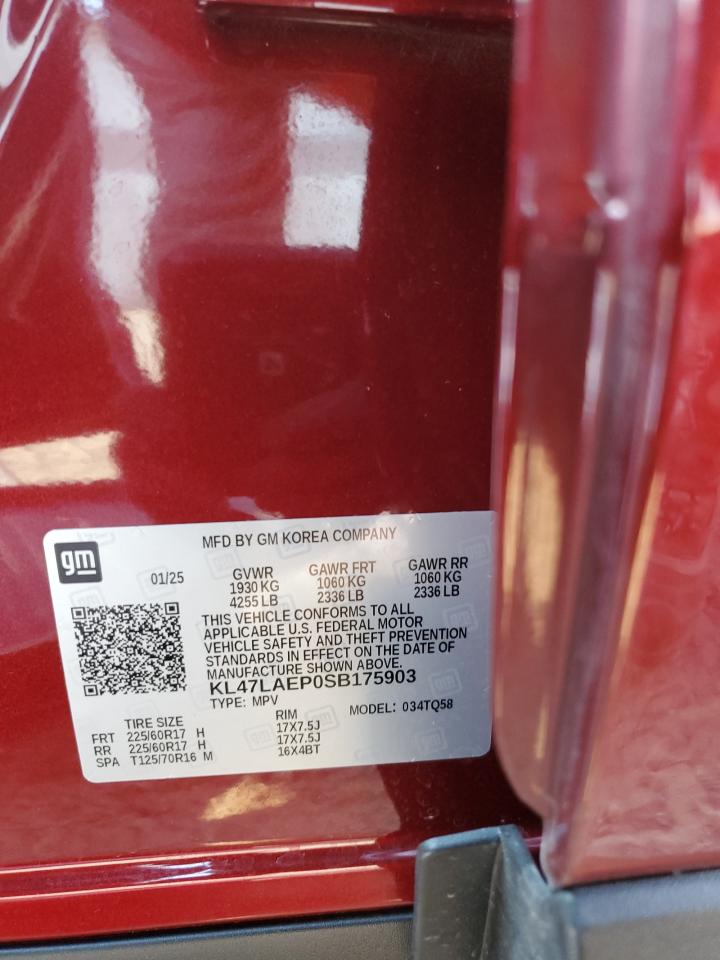 2025 Buick Envista Preferred VIN: KL47LAEP0SB175903 Lot: 68627695