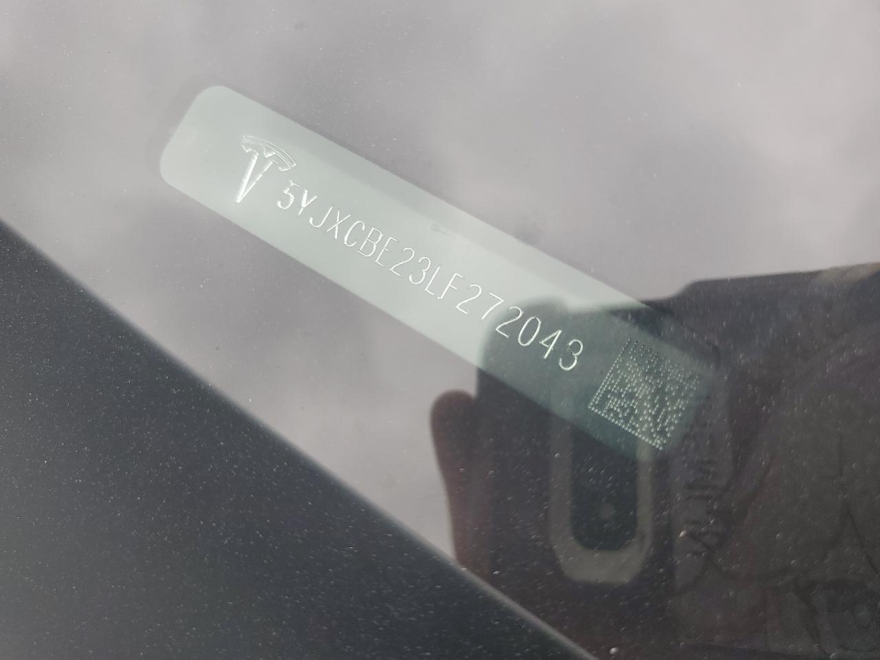 2020 Tesla Model X VIN: 5YJXCBE23LF272043 Lot: 69436715