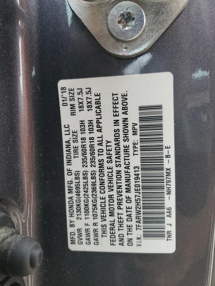 2018 Honda Cr-V Ex VIN: 7FARW2H57JE019413 Lot: 69184885