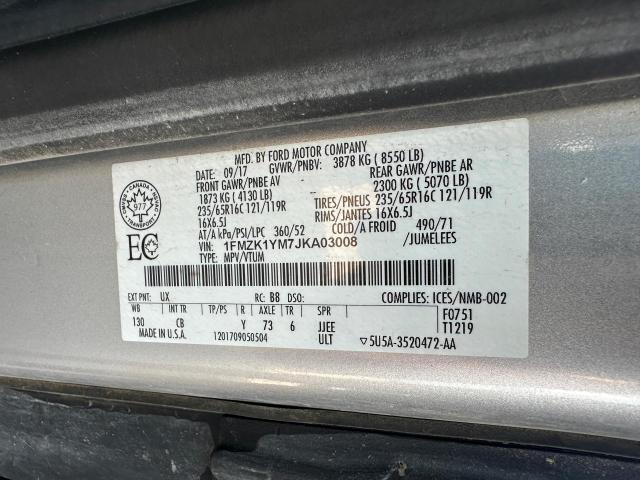 2018 FORD TRANSIT T-150  
