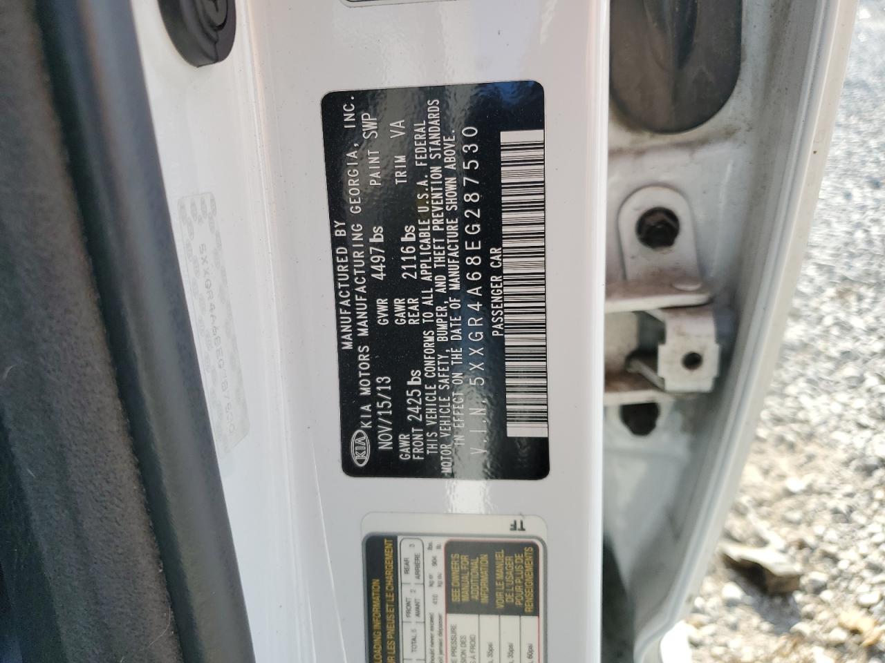 2014 Kia Optima Sx VIN: 5XXGR4A68EG287530 Lot: 69288945