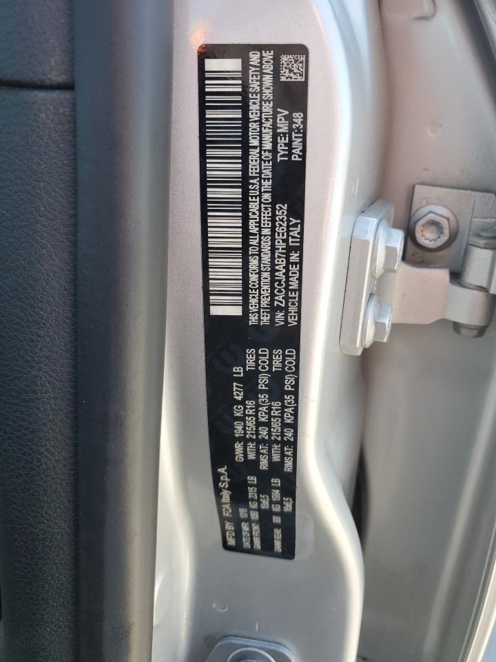 2017 Jeep Renegade Sport VIN: ZACCJAAB7HPE62352 Lot: 70388455