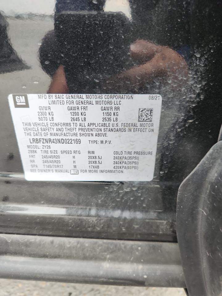 2022 Buick Envision Essence VIN: LRBFZNR43ND022169 Lot: 70288785