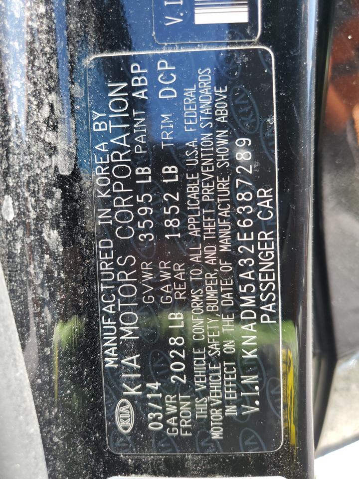 2014 Kia Rio Lx VIN: KNADM5A32E6387289 Lot: 69195805