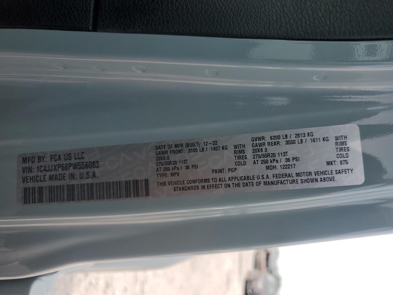 2023 Jeep Wrangler Sahara 4Xe VIN: 1C4JJXP68PW556083 Lot: 67860685