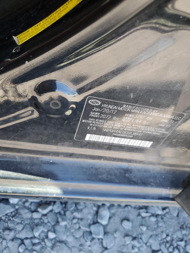 2012 Hyundai Elantra Gls VIN: 5NPDH4AE0CH138141 Lot: 67310935