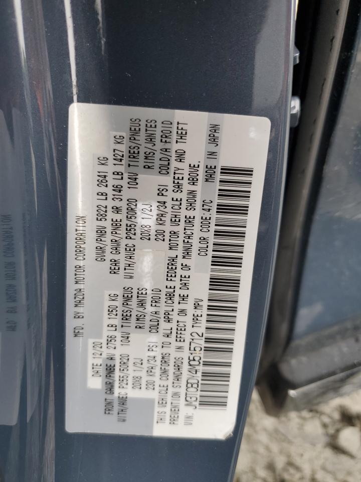 2021 Mazda Cx-9 Grand Touring VIN: JM3TCBDY4M0515712 Lot: 68682125