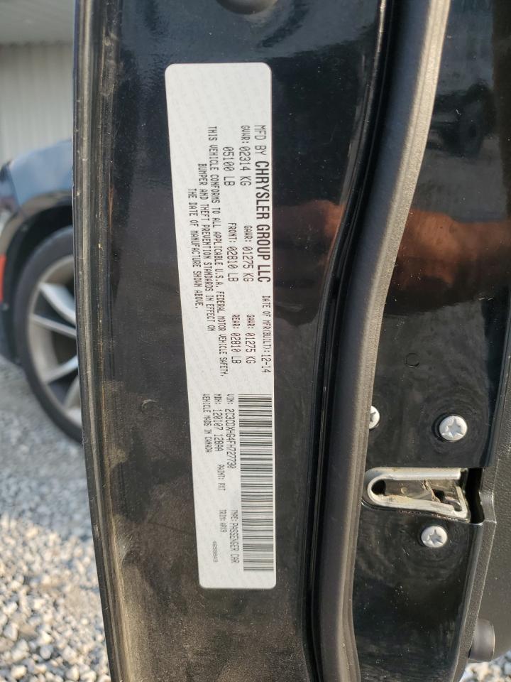 2015 Dodge Charger Sxt VIN: 2C3CDXHG4FH727730 Lot: 68879565