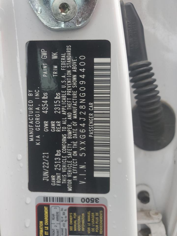 2022 Kia K5 Gt Line VIN: 5XXG64J28NG094400 Lot: 70786675