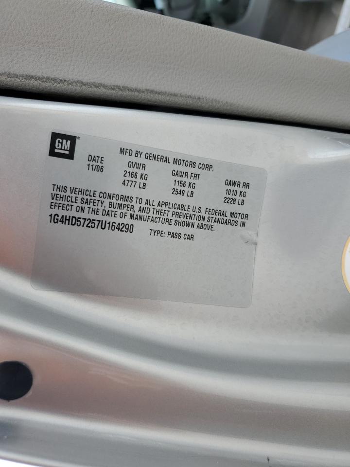 2007 Buick Lucerne Cxl VIN: 1G4HD57257U164290 Lot: 70315875