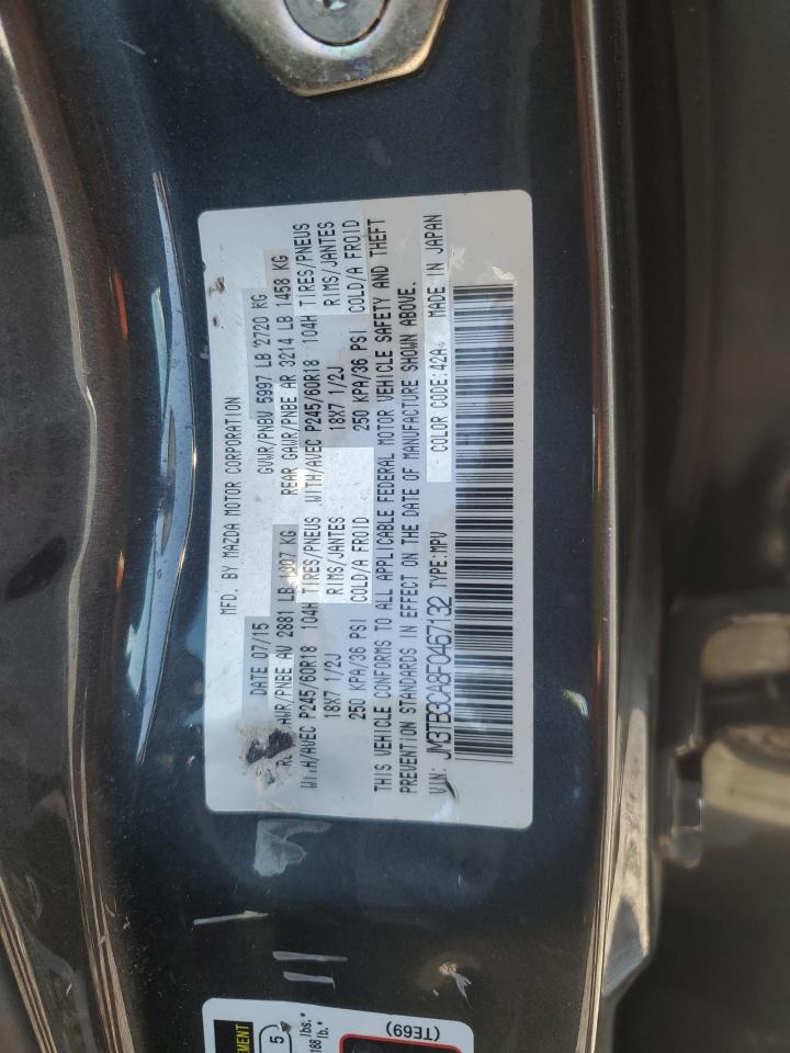 2015 Mazda Cx-9 Touring VIN: JM3TB3CA8F0467132 Lot: 71127615