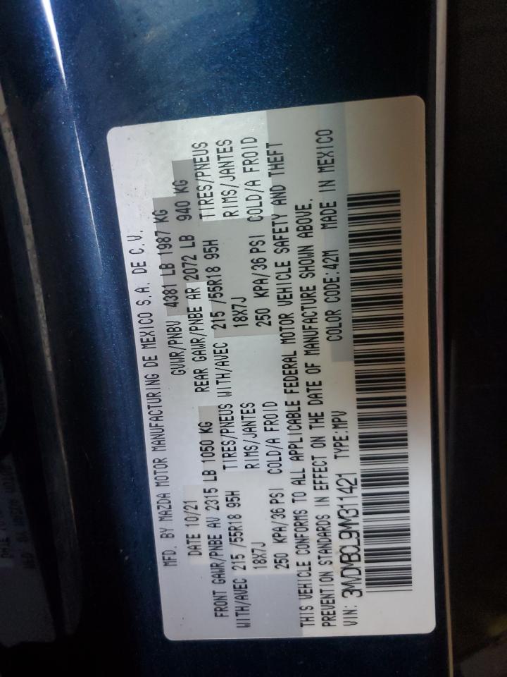 2021 Mazda Cx-30 Preferred VIN: 3MVDMBCL9MM311421 Lot: 68736935