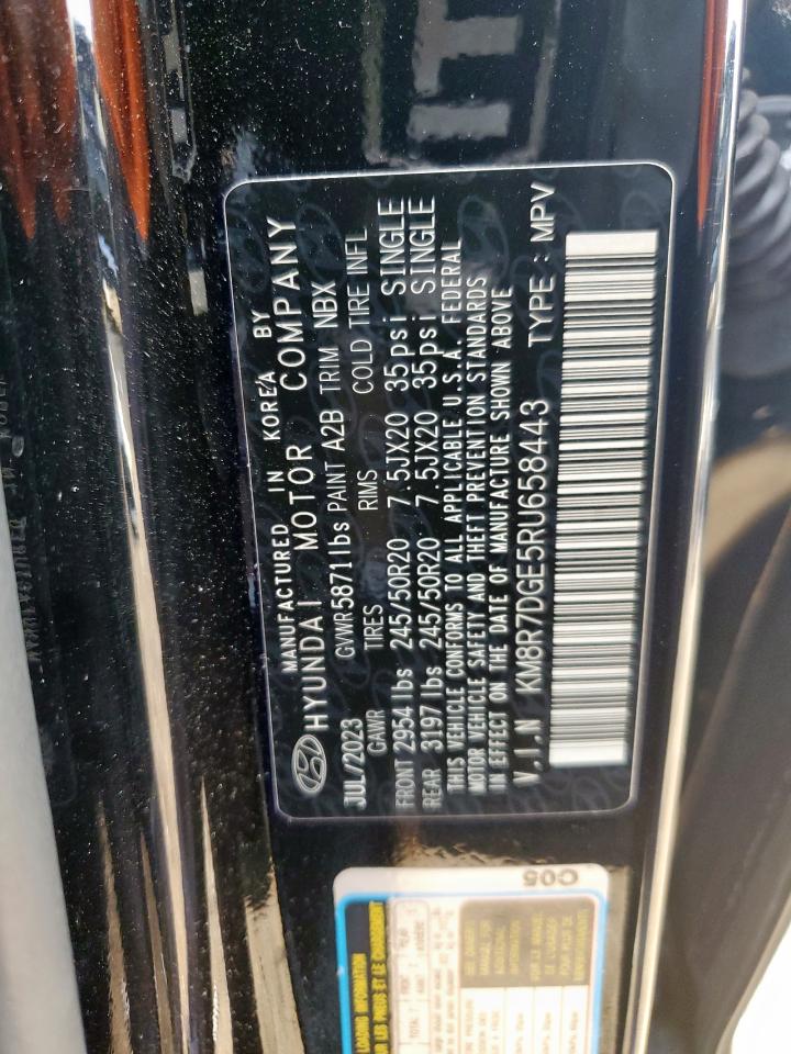 2024 Hyundai Palisade Calligraphy VIN: KM8R7DGE5RU658443 Lot: 70424765