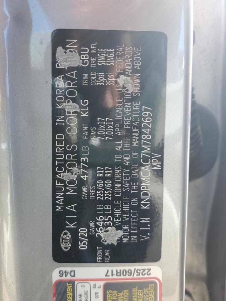 2021 Kia Sportage Lx VIN: KNDPMCAC7M7842697 Lot: 70647505