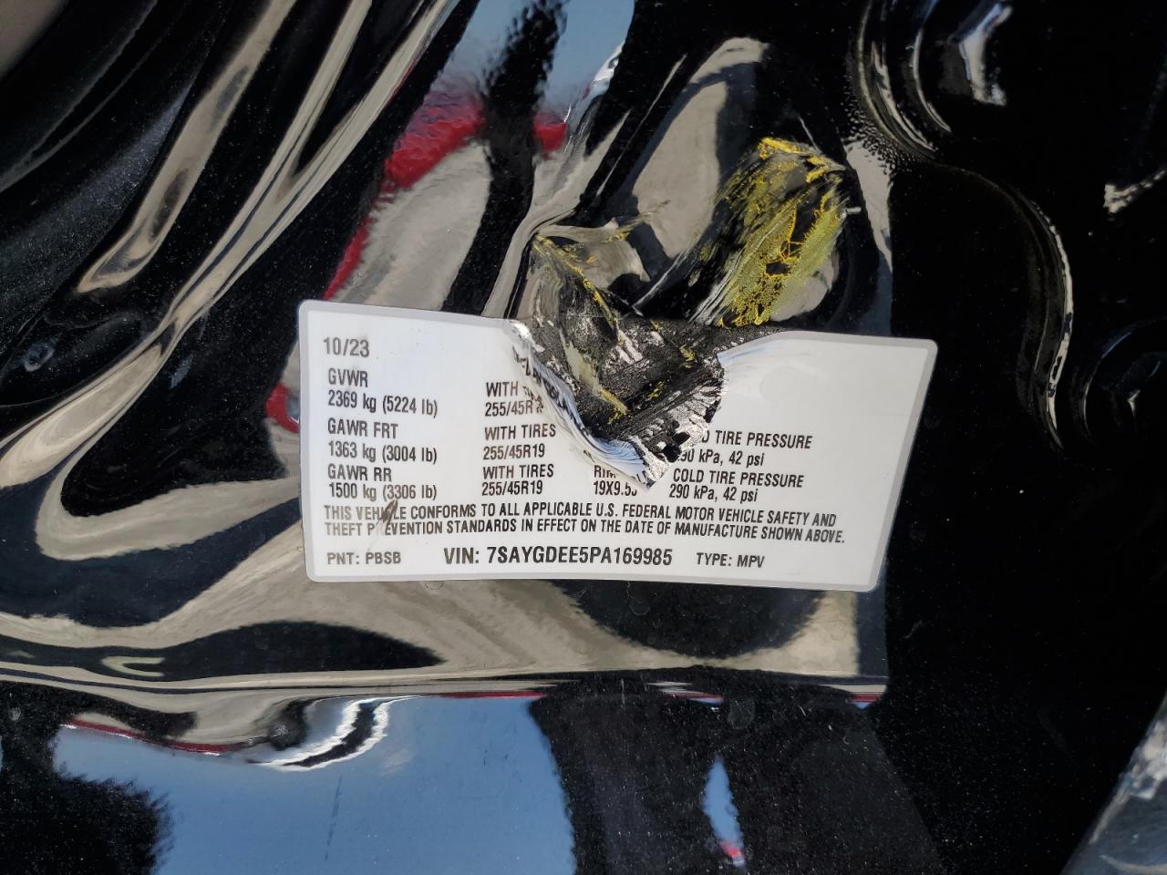 7SAYGDEE5PA169985 2023 Tesla Model Y