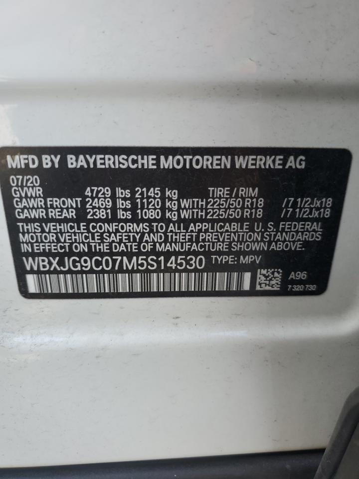 2021 BMW X1 xDrive28I VIN: WBXJG9C07M5S14530 Lot: 69571075