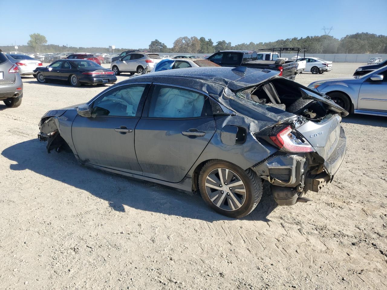 2020 Honda Civic Lx grey null gas SHHFK7H39LU413356 photo #3