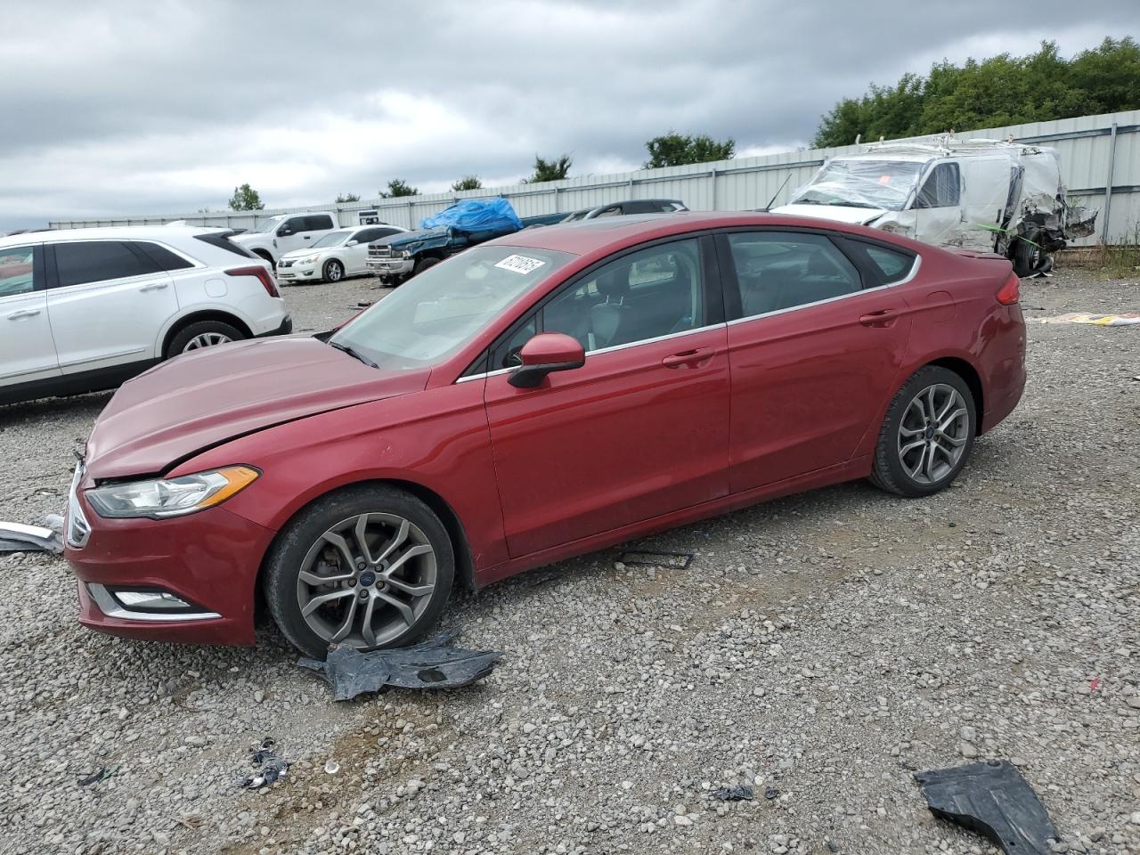 2017 Ford Fusion Se brown null gas 3FA6P0H77HR176763 photo #1