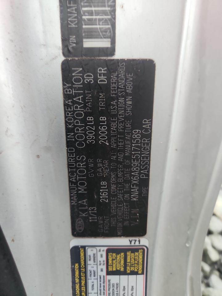 2014 Kia Forte Ex VIN: KNAFX6A89E5171589 Lot: 68752655