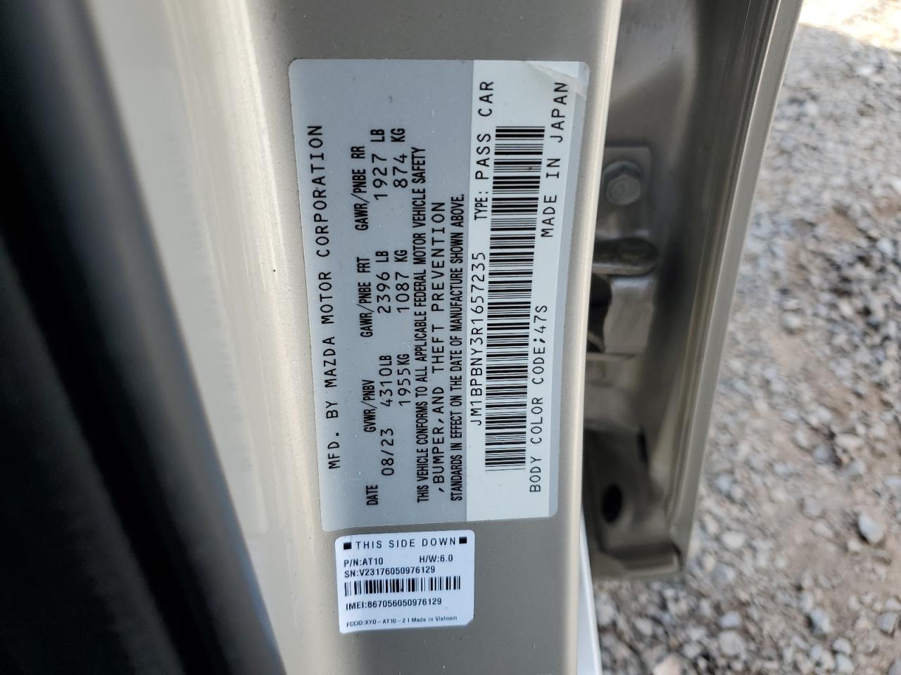 2024 Mazda 3 Premium Plus VIN: JM1BPBNY3R1657235 Lot: 70549565