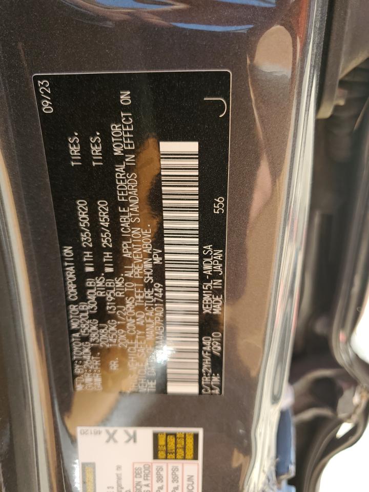 2023 Lexus Rz 450E VIN: JTJAAAAB7PA017449 Lot: 67781265