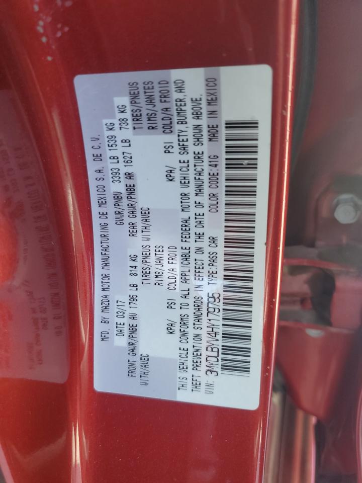 2017 Toyota Yaris Ia VIN: 3MYDLBYV4HY179795 Lot: 68731575