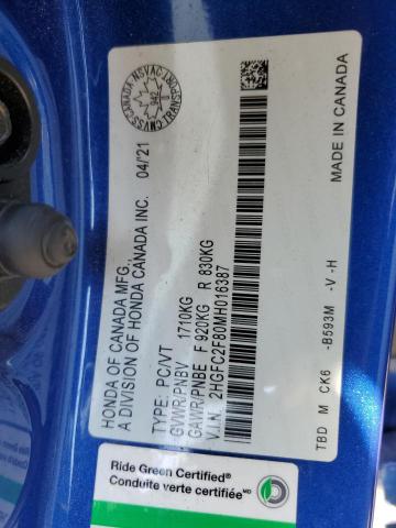 2021 HONDA CIVIC SPORT  