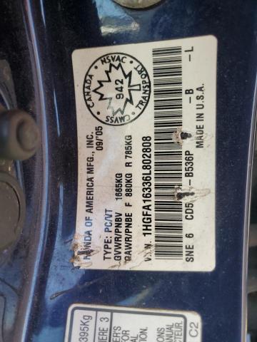 2006 HONDA CIVIC DX VP  