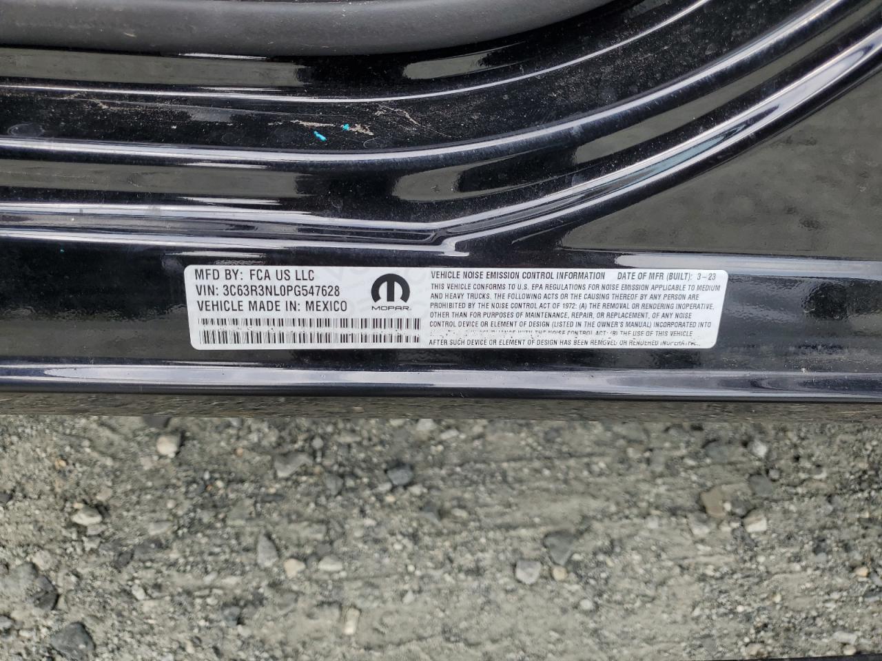 2023 Ram 3500 Longhorn VIN: 3C63R3NL0PG547628 Lot: 68241465