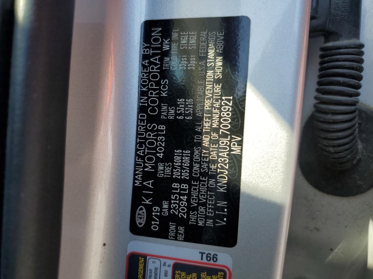 2020 Kia Soul Lx VIN: KNDJ23AU9L7008921 Lot: 68879445