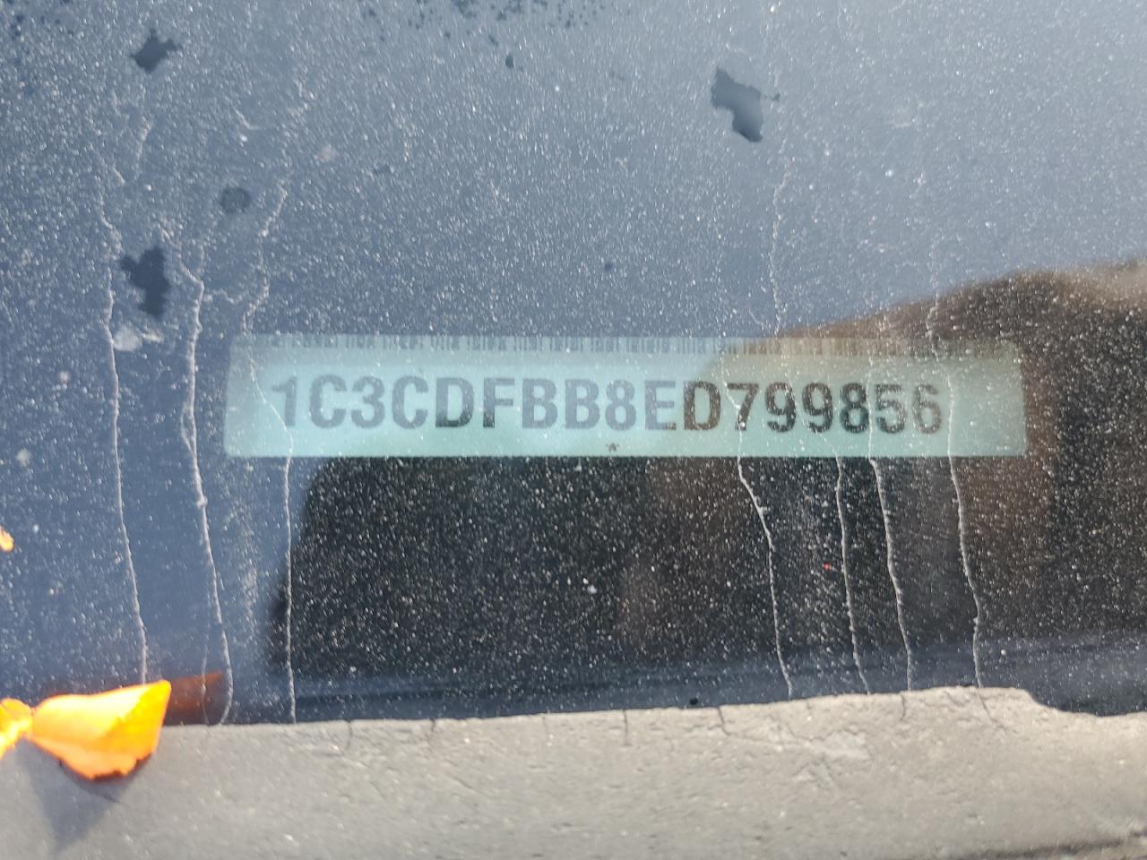 2014 Dodge Dart Sxt VIN: 1C3CDFBB8ED799856 Lot: 69753825