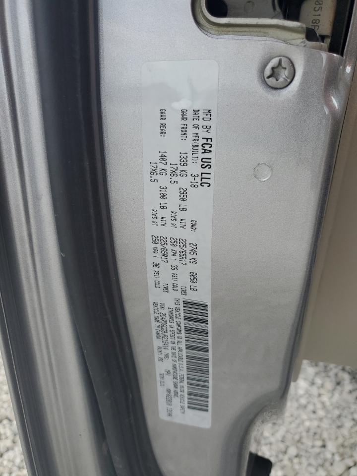 2018 Dodge Grand Caravan Sxt VIN: 2C4RDGCG9JR215414 Lot: 71731655