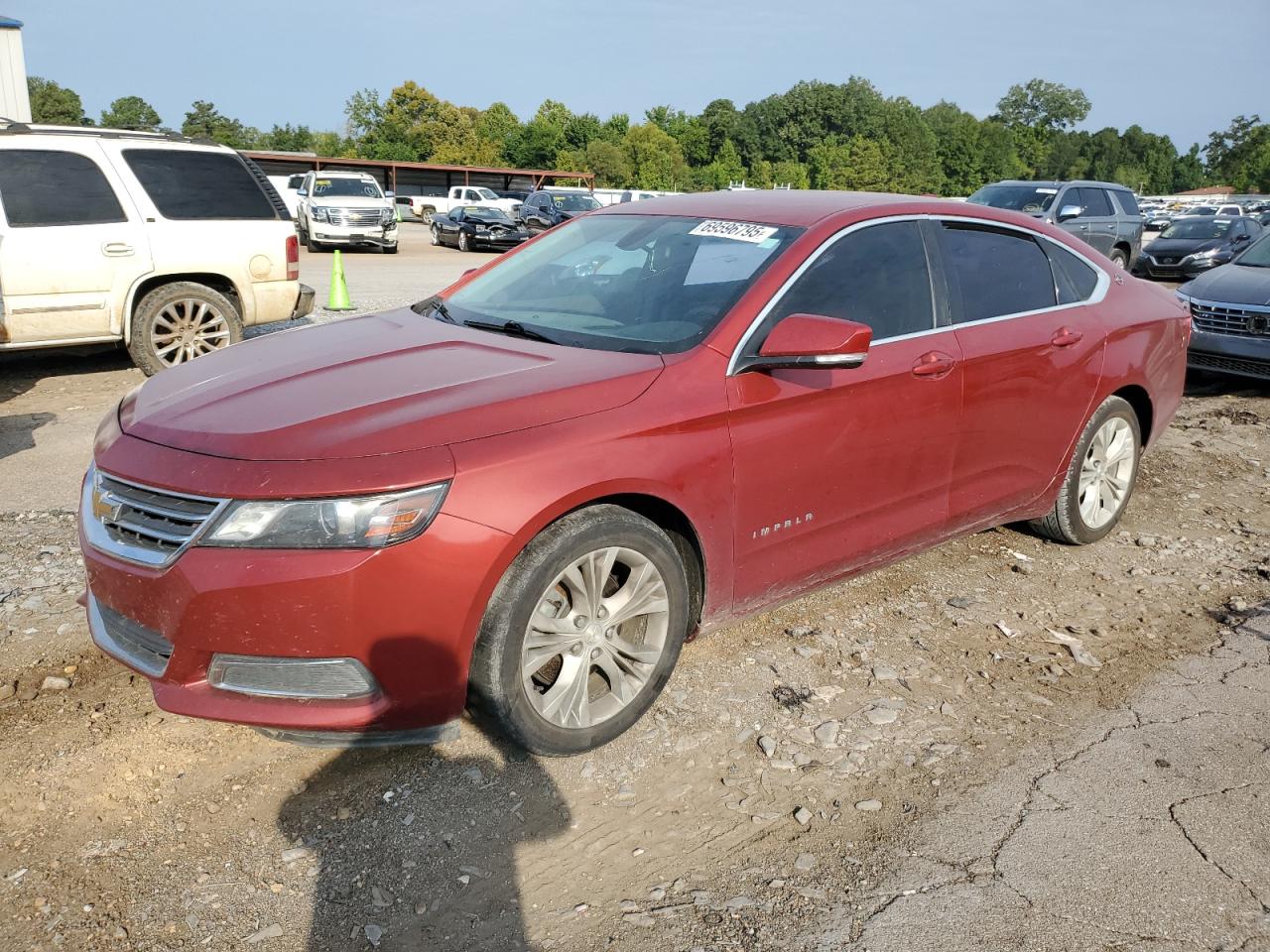 2015 Chevrolet Impala Lt red sedan gas 2G1125S33F9131255 photo #1