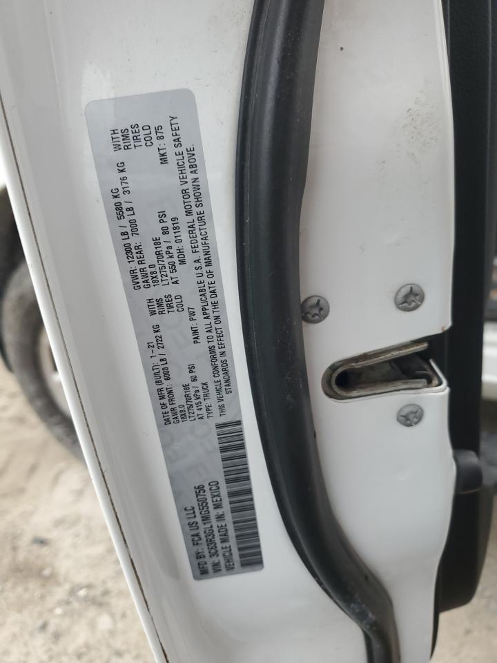 2021 Ram 3500 Tradesman VIN: 3C63R3GL1MG550756 Lot: 70809645