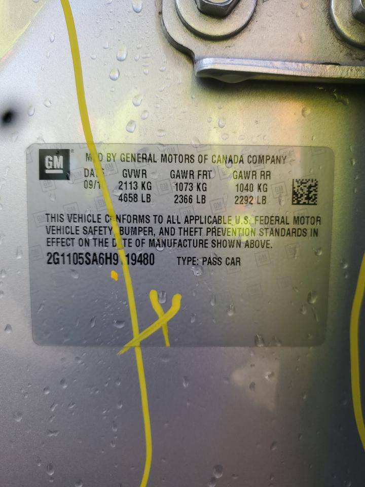 2017 Chevrolet Impala Lt VIN: 2G1105SA6H9119480 Lot: 70770465