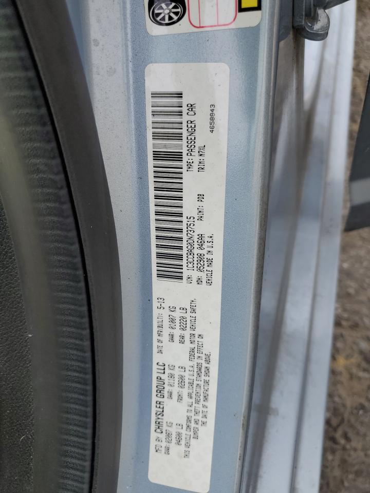 2013 Chrysler 200 Lx VIN: 1C3CCBAG0DN737515 Lot: 70303075