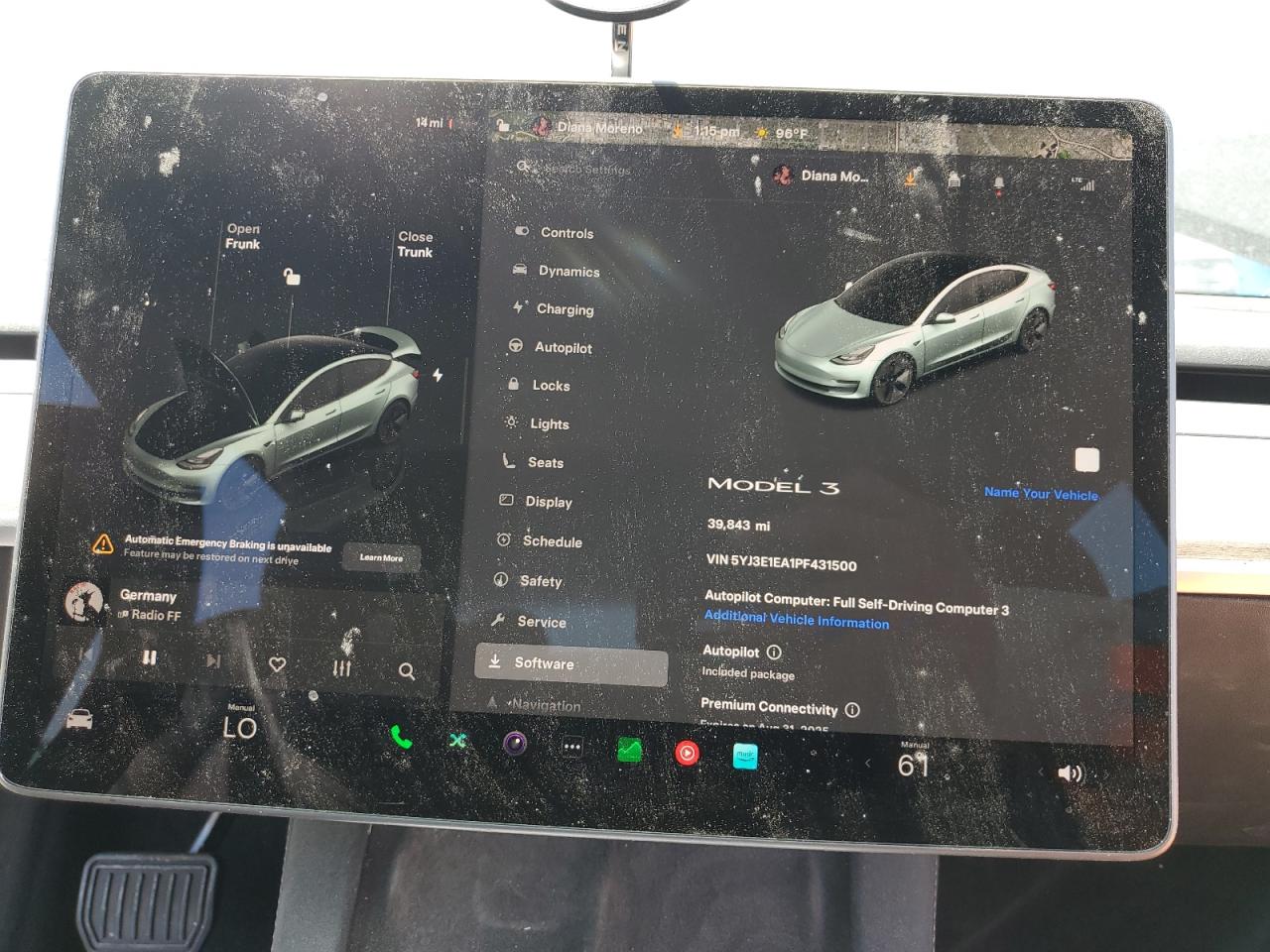 2023 Tesla Model 3 VIN: 5YJ3E1EA1PF431500 Lot: 70957665