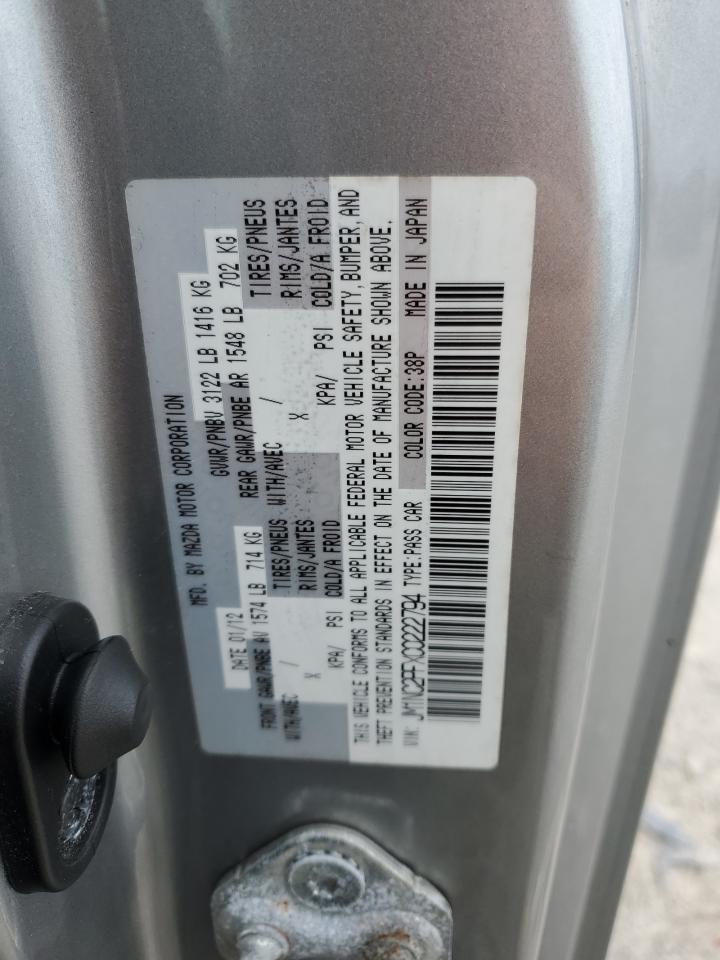 2012 Mazda Mx-5 Miata VIN: JM1NC2PFXC0222794 Lot: 67666695