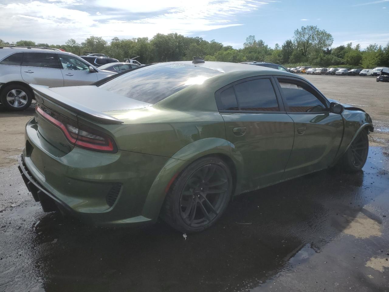 2022 Dodge Charger Srt Hellcat green  gas 2C3CDXL94NH237098 photo #4