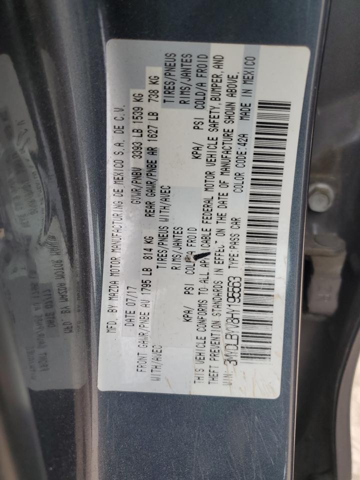 2017 Toyota Yaris Ia VIN: 3MYDLBYV8HY195563 Lot: 68660645