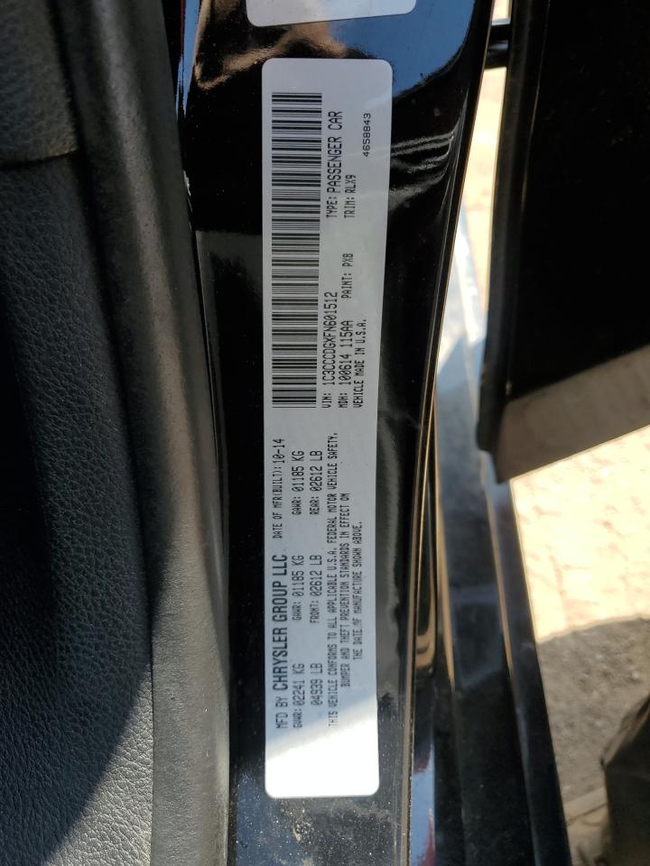 2015 Chrysler 200 S VIN: 1C3CCCDGXFN601512 Lot: 68770415