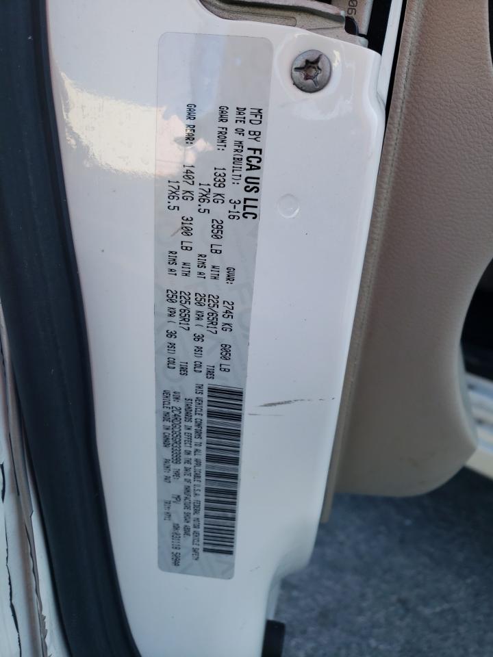 2016 Dodge Grand Caravan Sxt VIN: 2C4RDGCG5GR333999 Lot: 68535605