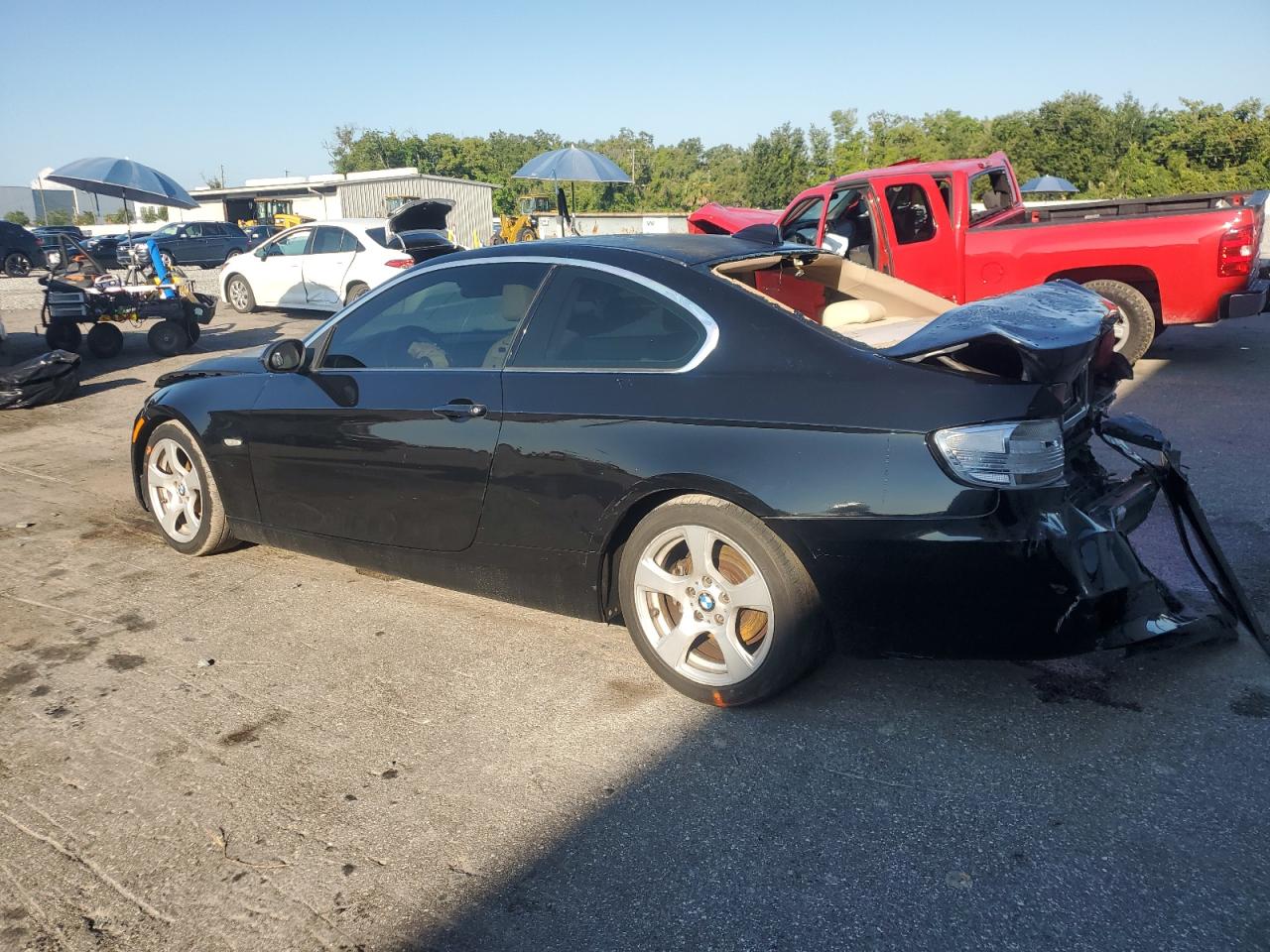 2007 BMW 328 I black null gas WBAWB33537PV70358 photo #3